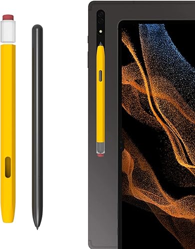 Miniatura 5 de LOVE MEI Compatible con Samsung Galaxy Tab S7S7+S7 FES8S8+S8 UltraS9S9+S9 UltraS10S10+S10 Ultra S Pen, funda protectora clásica de silicona retro