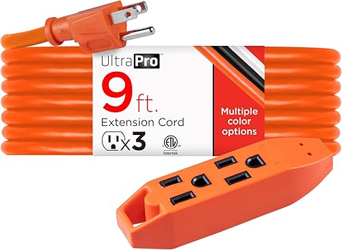 UltraPro - Cable de extensión Naranja,Negro -,Blanco