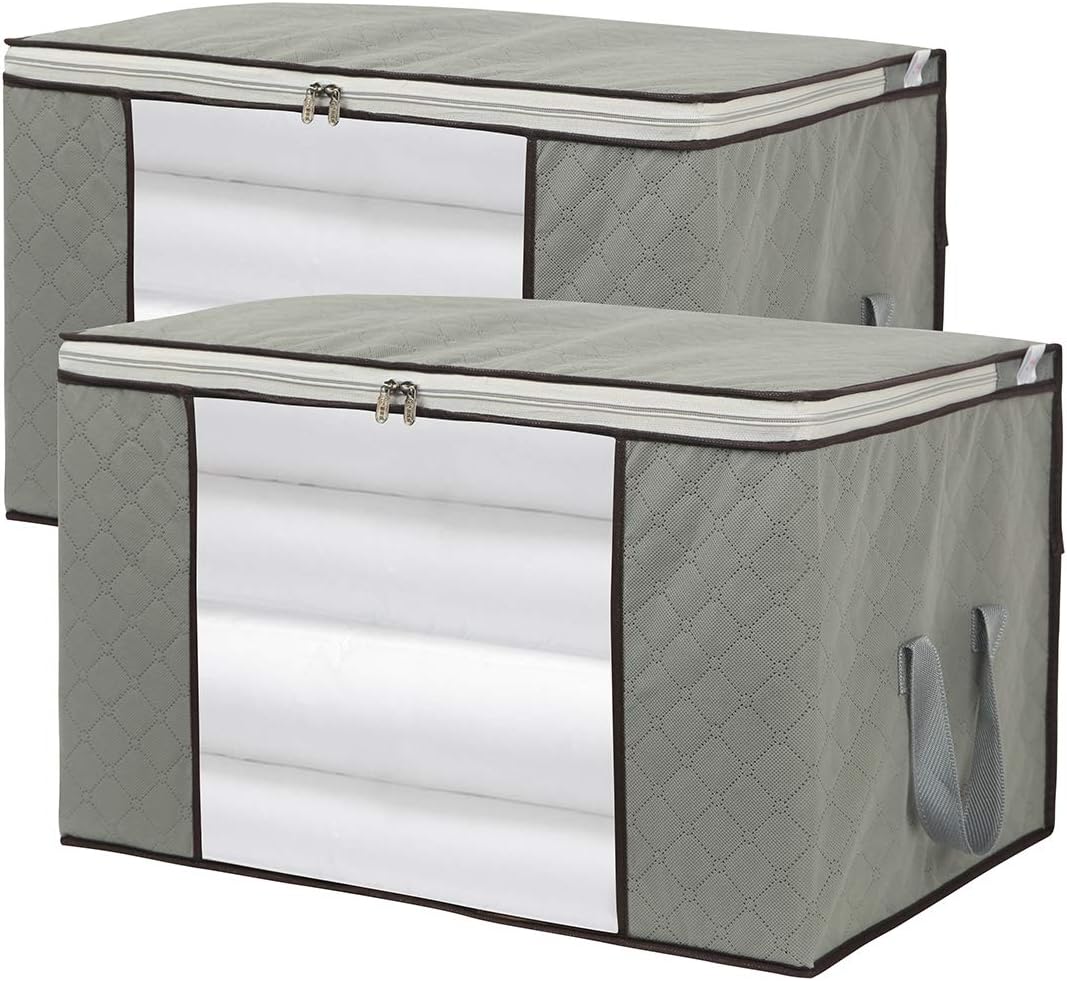 2 Pack Foldable Large Storage Bags (Extra Large) Thumbnail