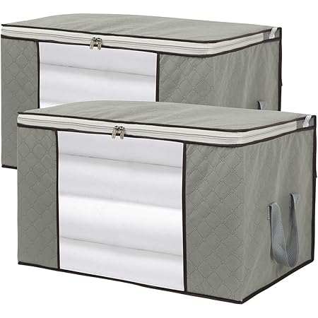 Amazon.com: Comforter Storage Bag - Folding Organizer bag for King ...