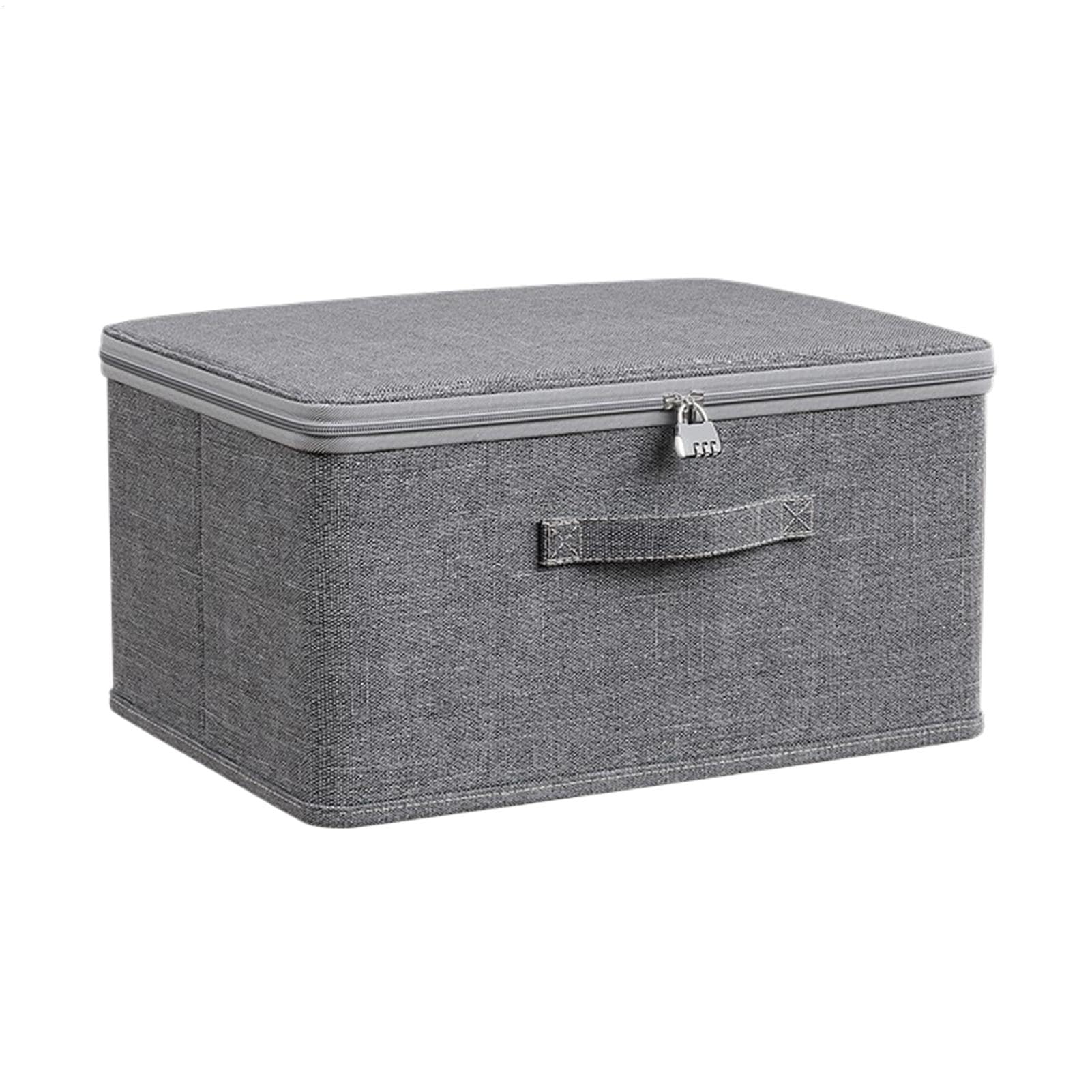 Caja de almacenamiento lockable space organizer box de 17.72 x 13.78 con tapa protectora casa