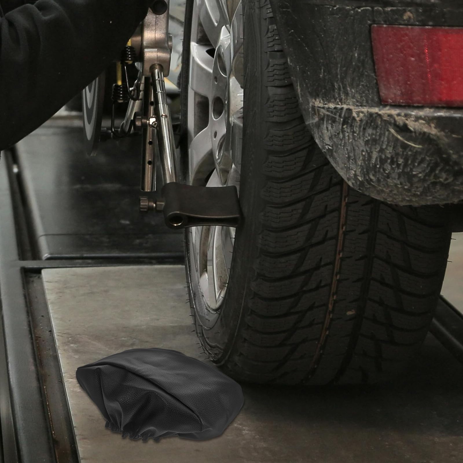 Copertura Protettiva in Finta Pelle e Poliestere Auto per Verricello Elettrico Resistente all'Acqua e Raggi Solari, Protezione Completa per Uso Esterno