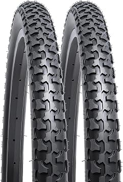 YUNSCM 2-PCS 26" Mountain Bike Tires 26x1.75/47-559 Compatible with 26 x 1.75 26X1.75 Off Road Bike Bicycle Tires Y-683
