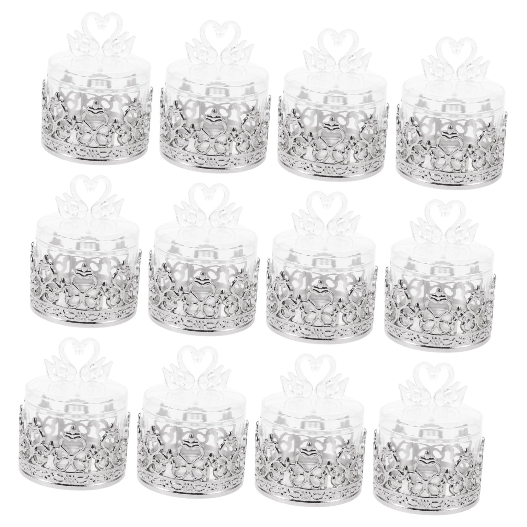 Contenants à dragées de mariage transparents boîtes à bonbons étanches anti humidité