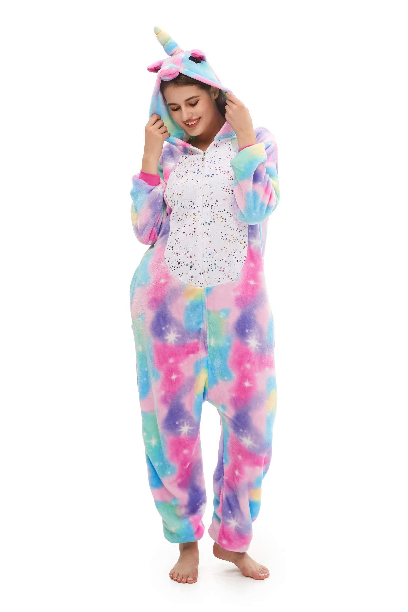 Yutown Adult Unicorn Pajamas Animal Costume Cosplay Onesie