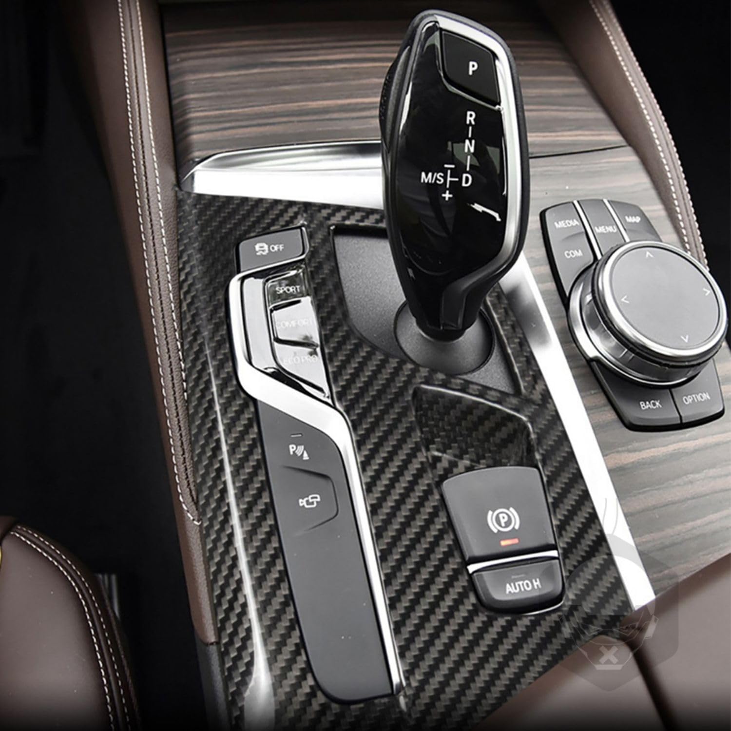 Amazon | カーセンターコンソールギヤシフトパネルフレームカバーBMW 5