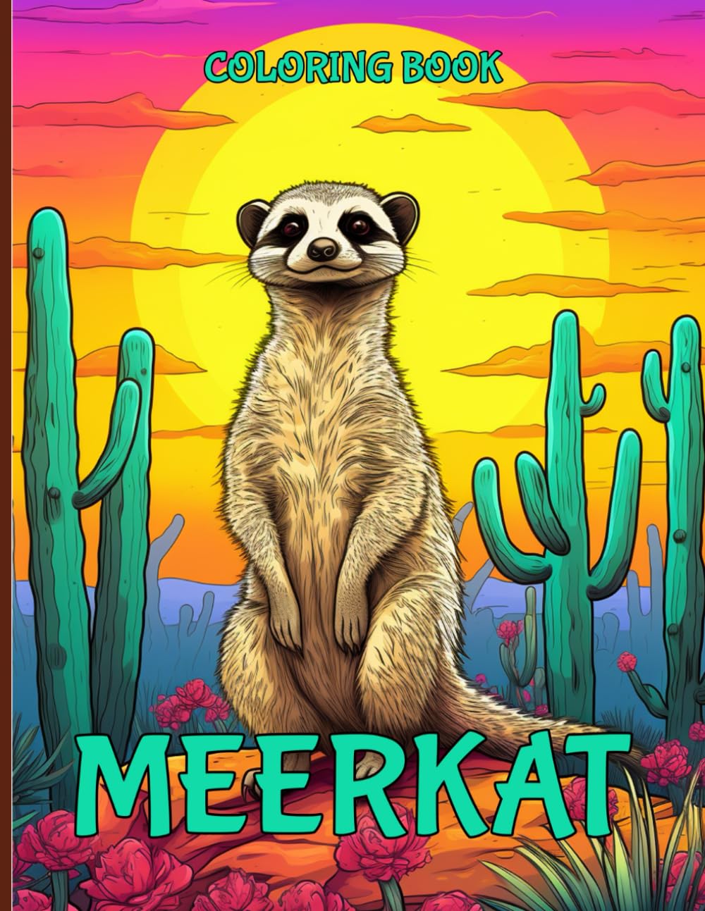 Meerkat Coloring Book: Cute Therapeutic Meerkat Illustrations For Color & Relaxation