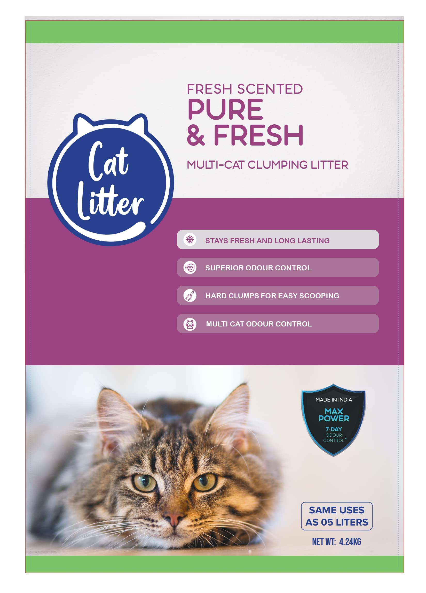 Cat Litter Ball Shaped Super Absorbent and Quick clumping Bentonite Litter Made in India Lavander Fragrance (5 LTR = 4.2 KG) (B0B4S1QCPR) Amazon Price History, Amazon Price Tracker