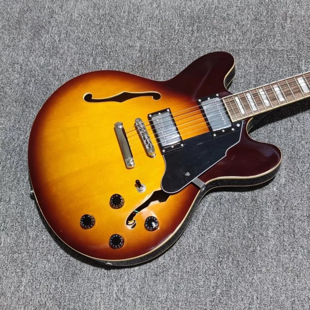 Chitarra elettrica jazz a spalla mancante personalizzata con corpo cavo Guitarra professionale