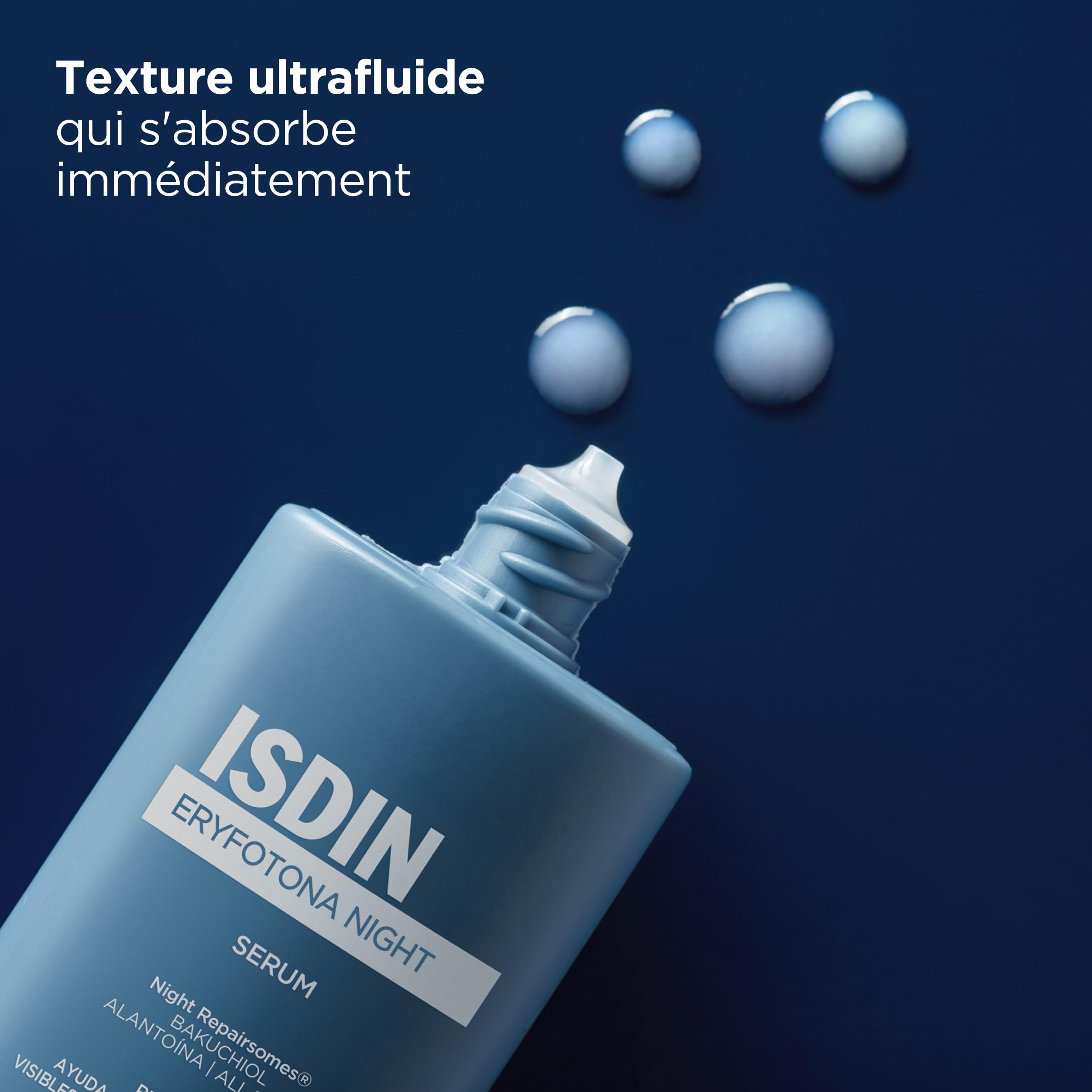 ISDIN Eryfotona Night (50 ml) | Sérum Visage pour Aider à Réparer les Signes Visibles des Dommages Causés par l'Exposition Solaire Prolongée