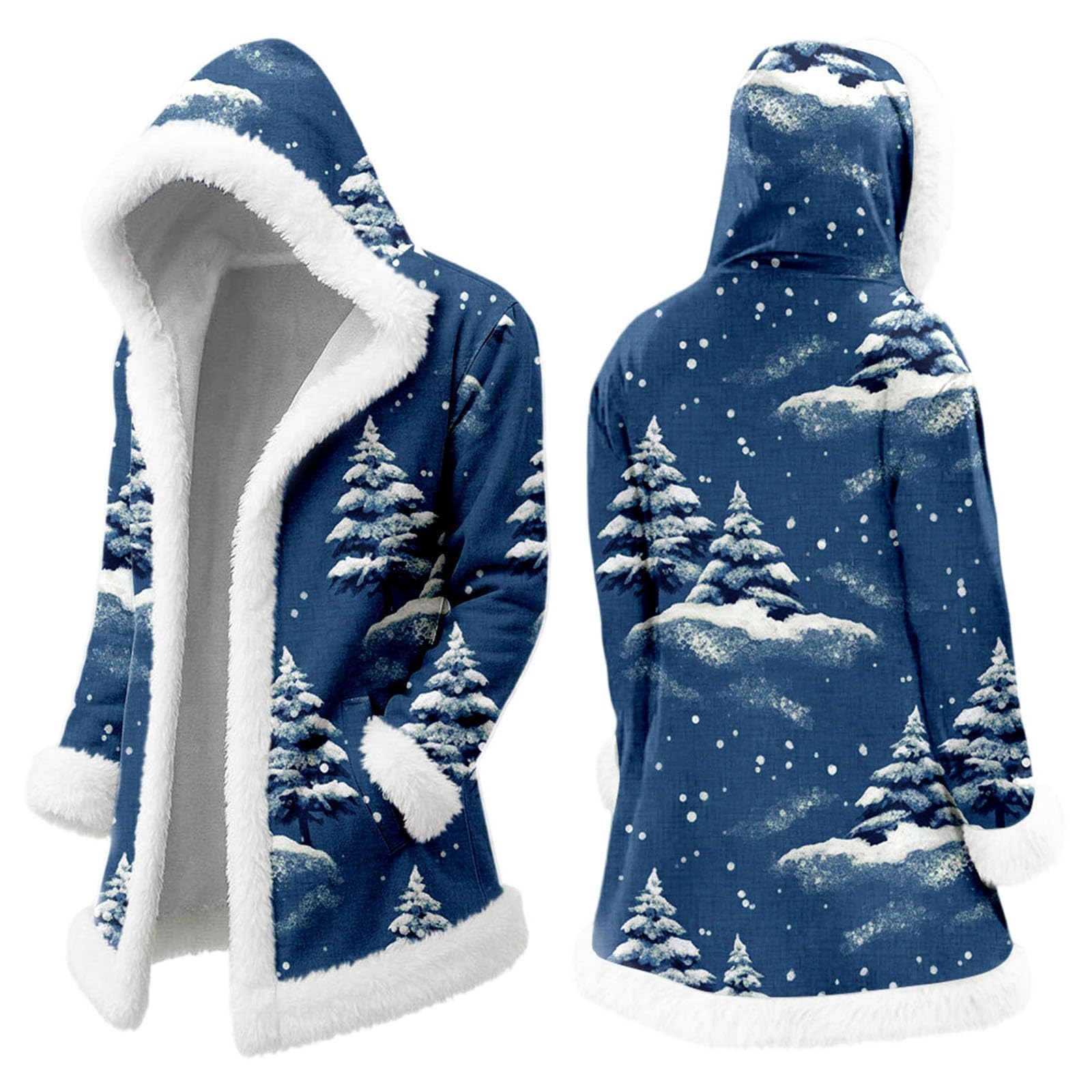 Gemütlicher Winter-Cardigan-Hoodie für Paare, weicher Strickpullover für den Alltag