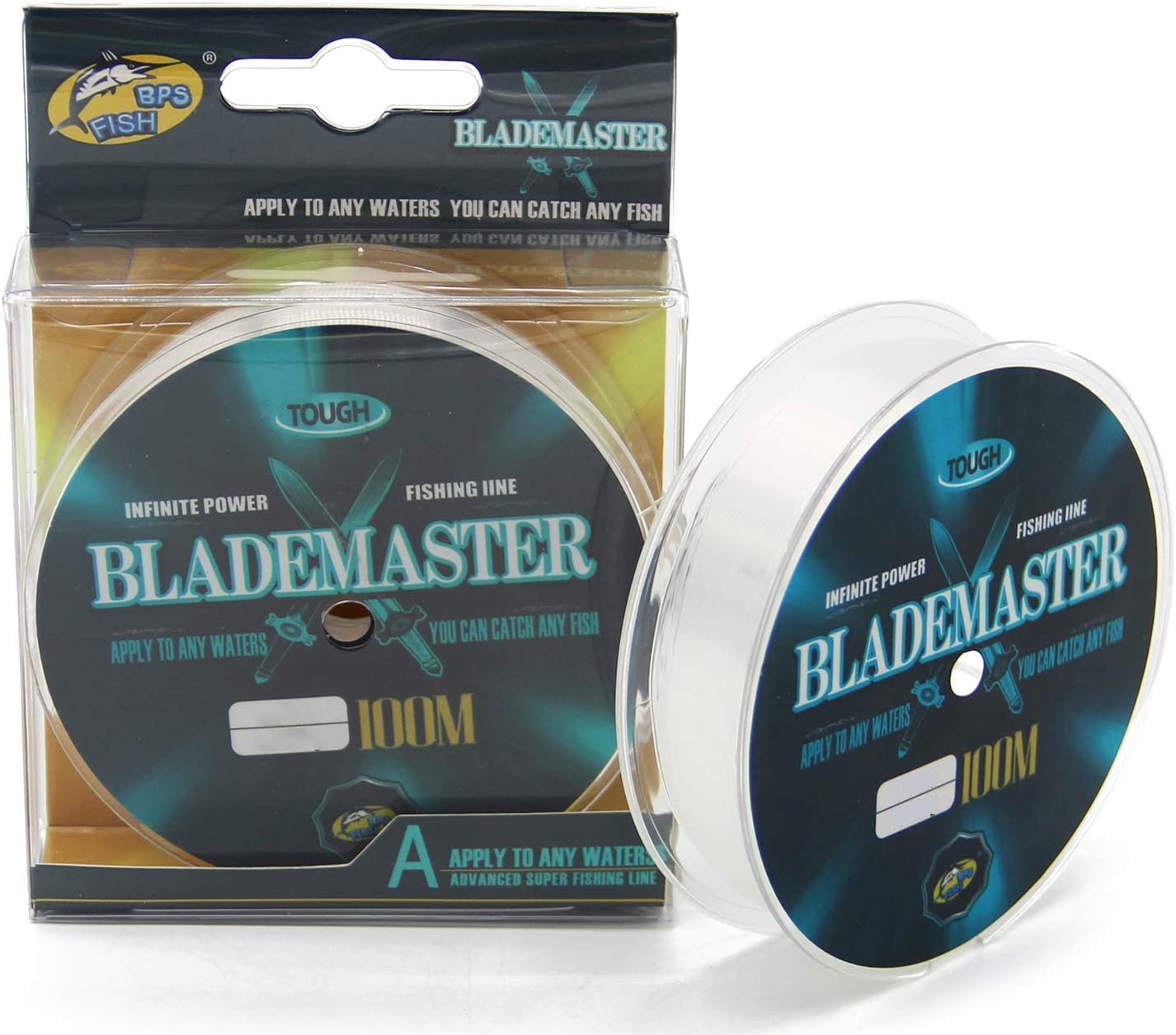 BPS Línea Hilo de Pesca Nylon Monofilamento Color Transparente Multifilamento Material Súper Fuerte Pesca Profesional — view 9