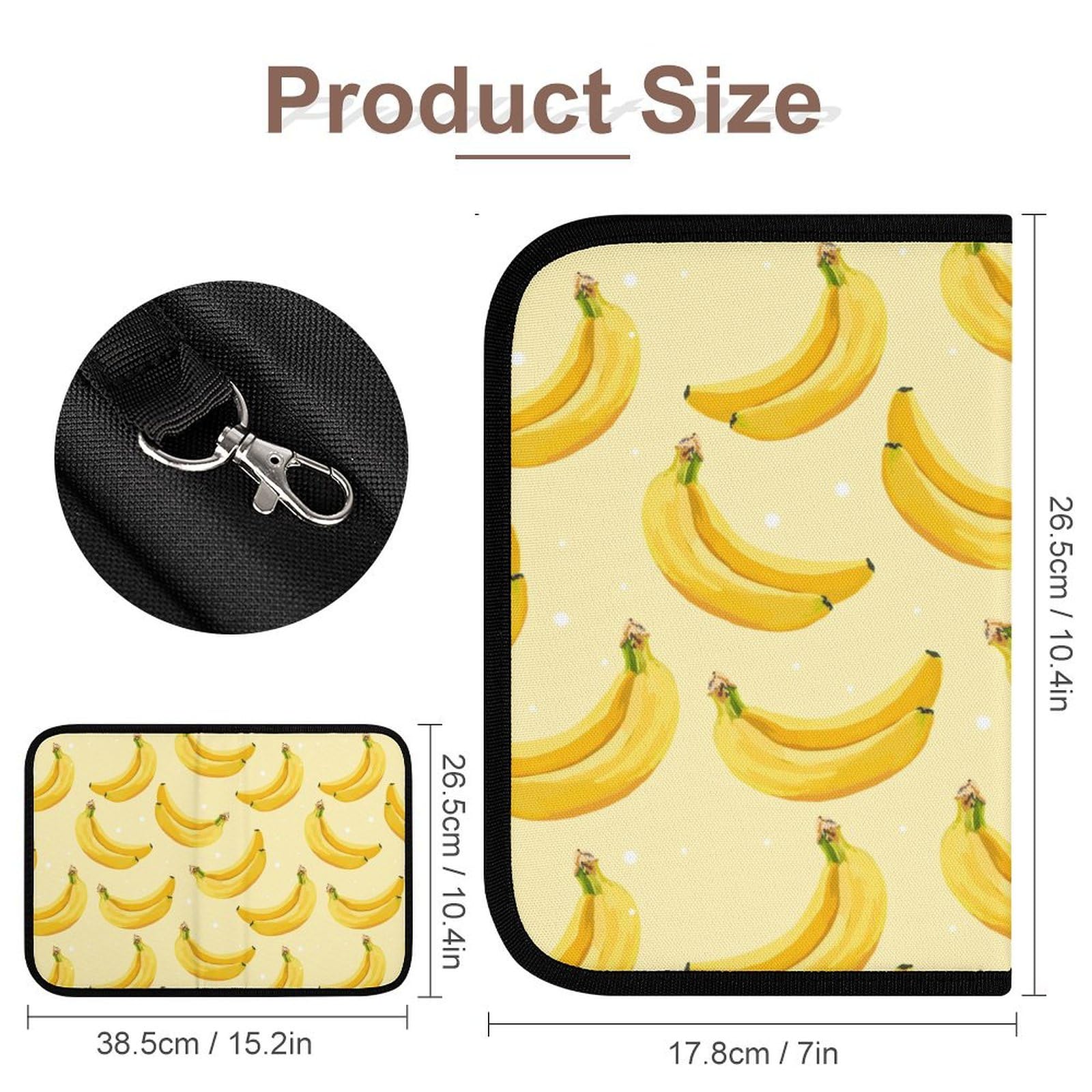 Amazon.co.jp: 母子手帳ケース バナナ柄 フルーツ マルチケース お薬 