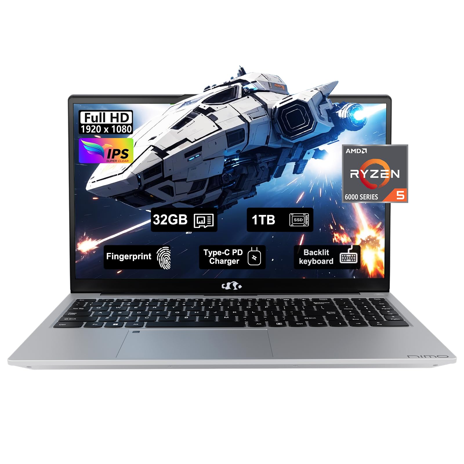 Amazon.com: 15.6 Business-gaming-Laptop, 6-Cores AMD Ryzen 5 6600H
