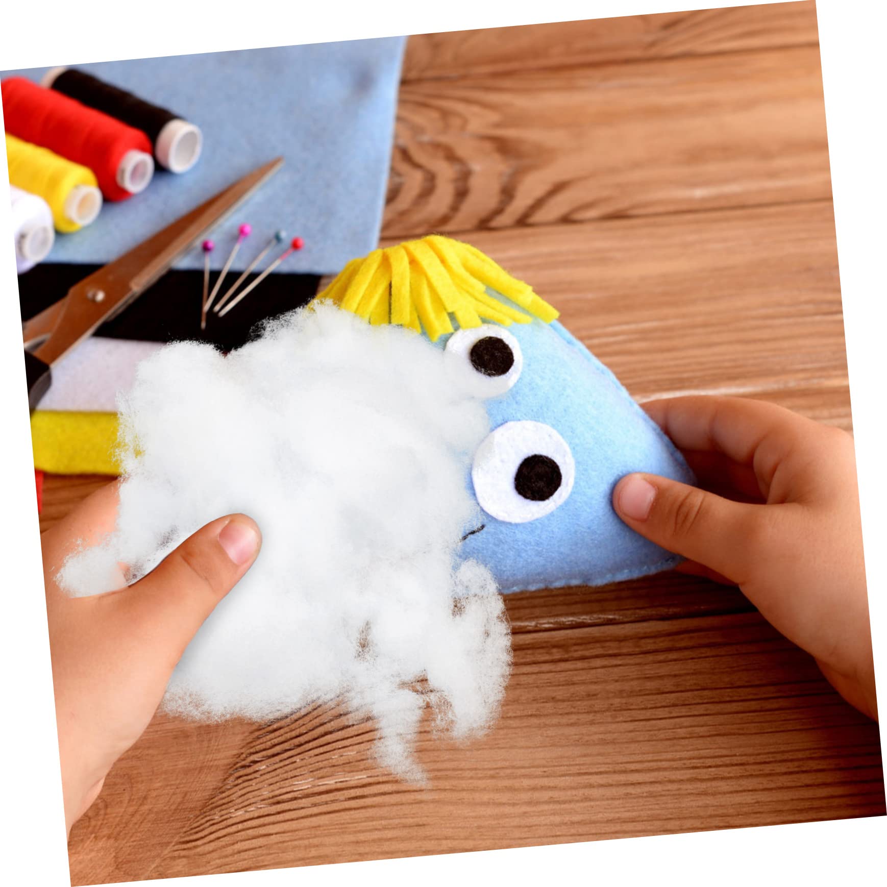 NUOBESTY 3 Piezas 1 Material De Relleno De Animales De Peluche Muñeca De Poliéster Felpa Peluche De Plátano Relleno De Fibra para Peluches Animal De Peluche Relleno De Poli Algodón
