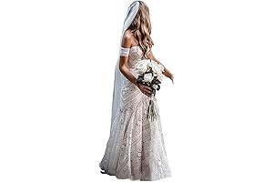 Alluring Boho Lace Wedding Dress: Captivating Grace in Every Detail