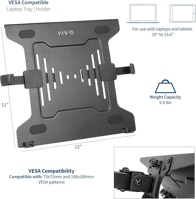 Soporte ajustable universal para laptop 10 a 15.6 pulgadas VIVO miniatura 2