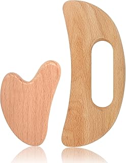 Wood Body Gua Sha Massage Tool, Lymphatic Drainage Tool, Body Sculpting Anti-Cellulite Tools, Guasha Tool for Face，Back, Legs, Women's Body Shaping Tools