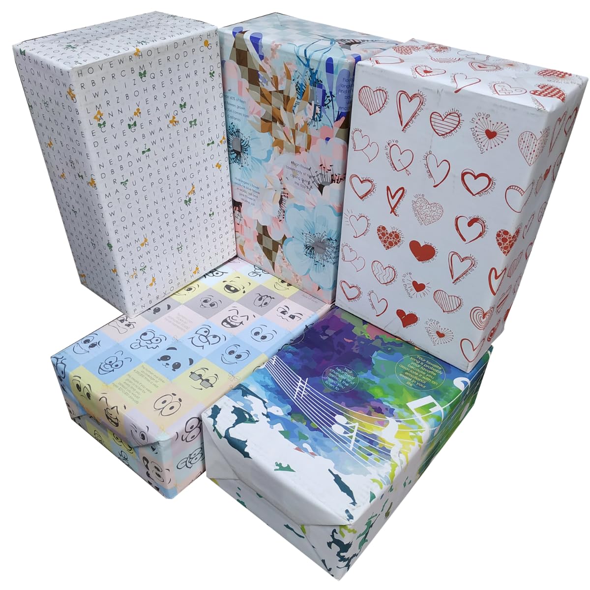eVincE - thoughtful PRESENTations Assorted 10 Gift Wrapping Paper | for All Type of Gifts | Birthday Baby Shower Anniversary Diwali Christmas New Year