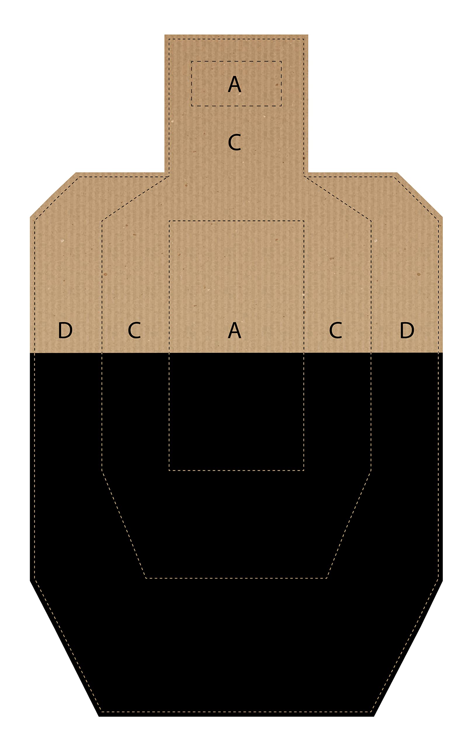 Official USPSA/IPSC Cardboard Torso Targets - Made in USA