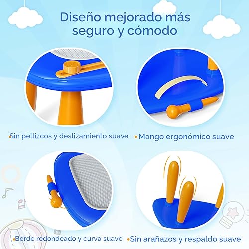 Miniatura 4 de Kikidex Juguetes para niños pequeños de 1 a 3 años, tablero magnético de dibujo, juguetes para niñas de 1 a 2 años, almohadilla de tablero