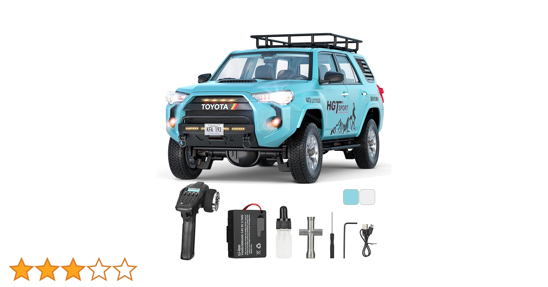 Terucle RC Crawler Model 1/18 4WD Officially Licensed Toyota