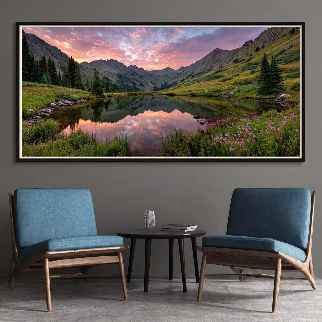 Diamond Painting Kits for Adults, 5D Diamond Art Spring 80x160cm, DIY Large Natural Scenery Dimond Art kits Adults, Full Square Drill Crystal Rhinestone Embroidery Canvas for Home Wall Decor (SQ532)