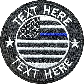 Kamao Custom US Military Name Patch,3 American Flag Patch with Your Personalized Embroidered Text Military and Tactical Accessory for Clothing Hats Jackets Backpacks Colorful