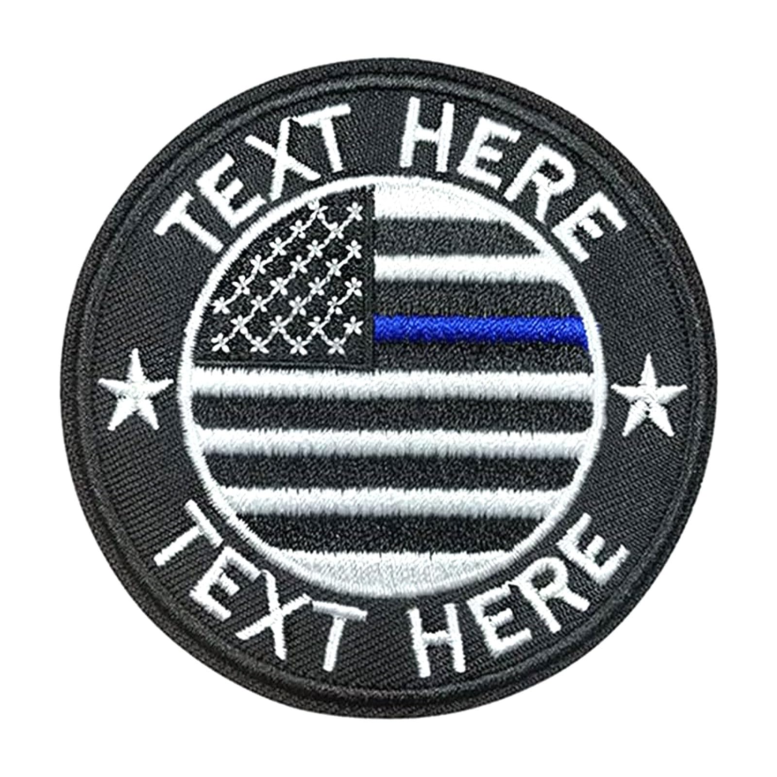 Kamao Custom US Military Name Patch,3'' American Flag Patch with Your Personalized Embroidered Text Military and Tactical Accessory for Clothing Hats Jackets Backpacks (Colorful)