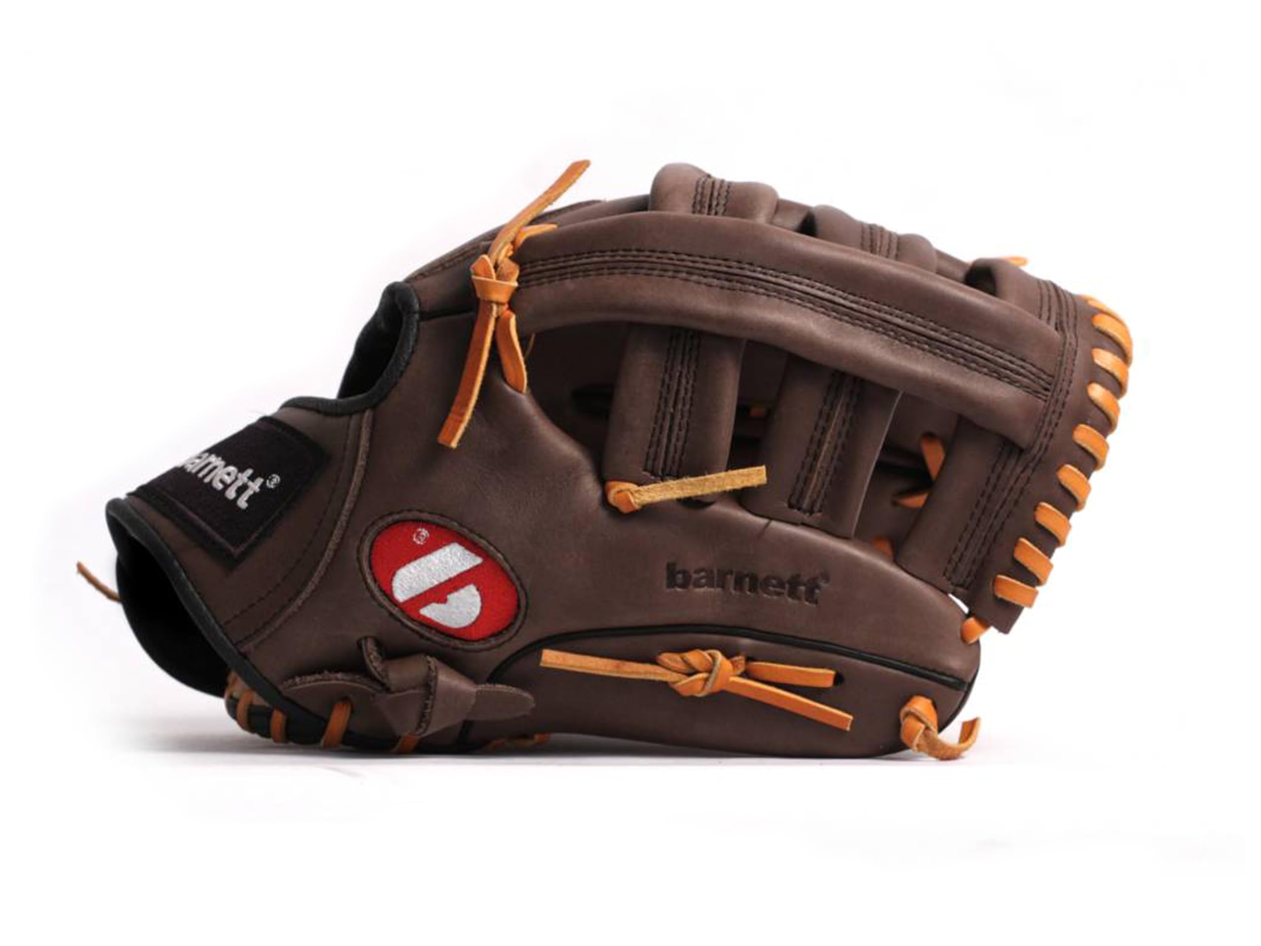 BARNETT GL-130 RH Gant de Baseball Cuir de compétition Outfield 13, pour gaucher, Marron