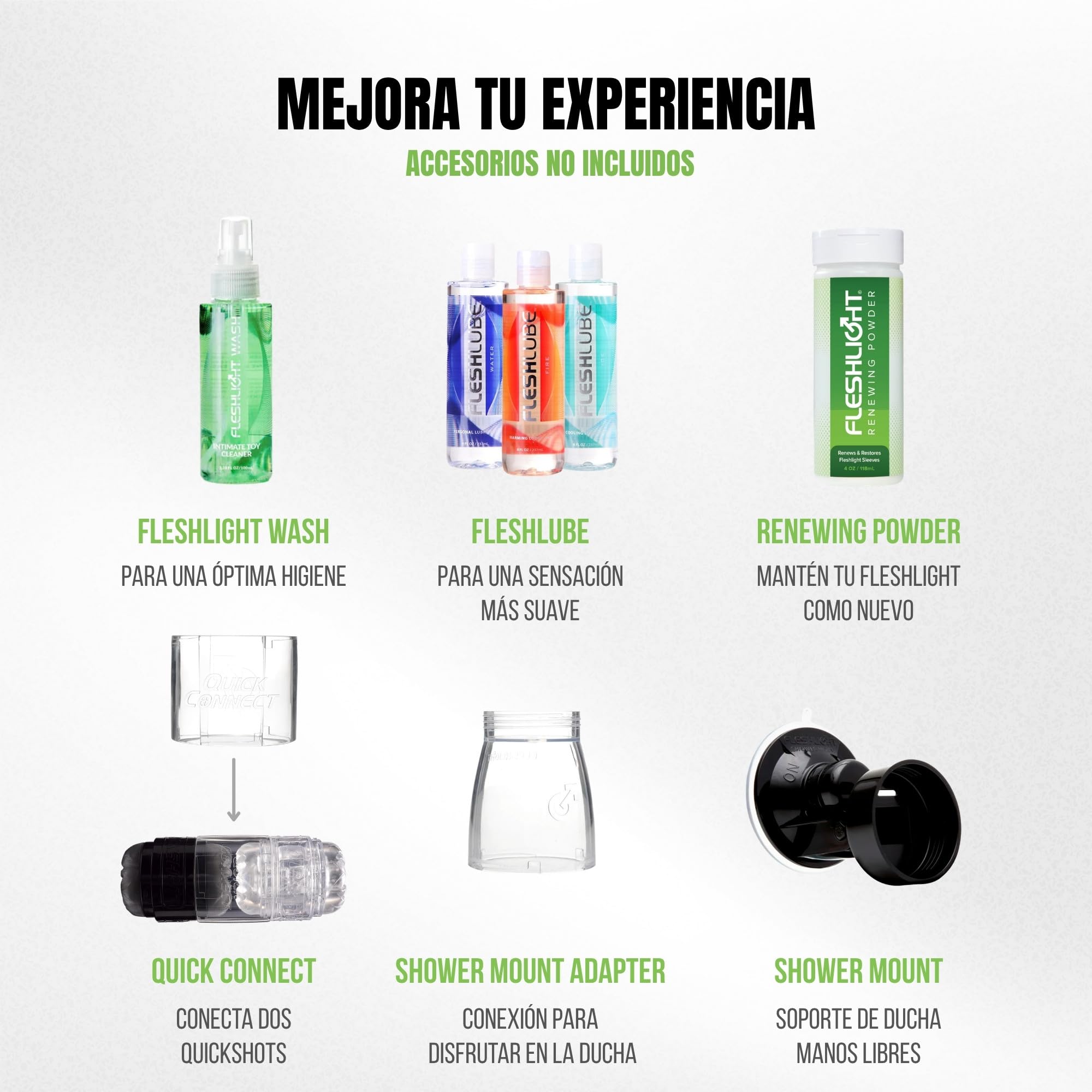 Fleshlight - Quickshot Mia Malkova - Ḿáṣtṵrḇáḑőr Máṣcṵlinő Real - Textura Superskin - Diseño Compacto y Transparente - con 2 Orificios de Entrada - Placer Extremo
