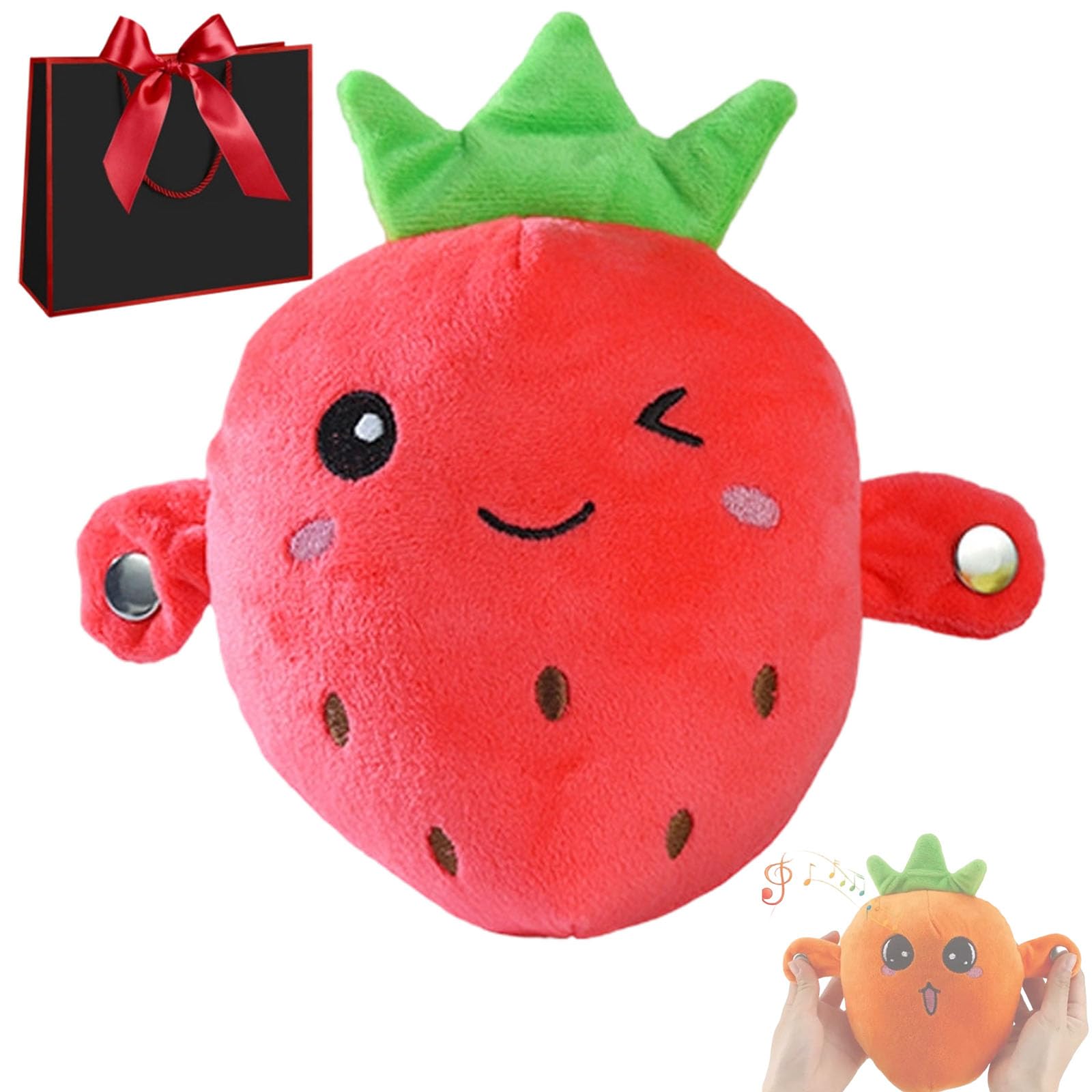 Interactive Music Plush Toy, Banana Plush Musical Sensory Toy With Sounds, Support Clapping, Tapping And Rhythm Battle Gameplay, Perfect For Parent-Child Bonding,Family Party Moments (A)