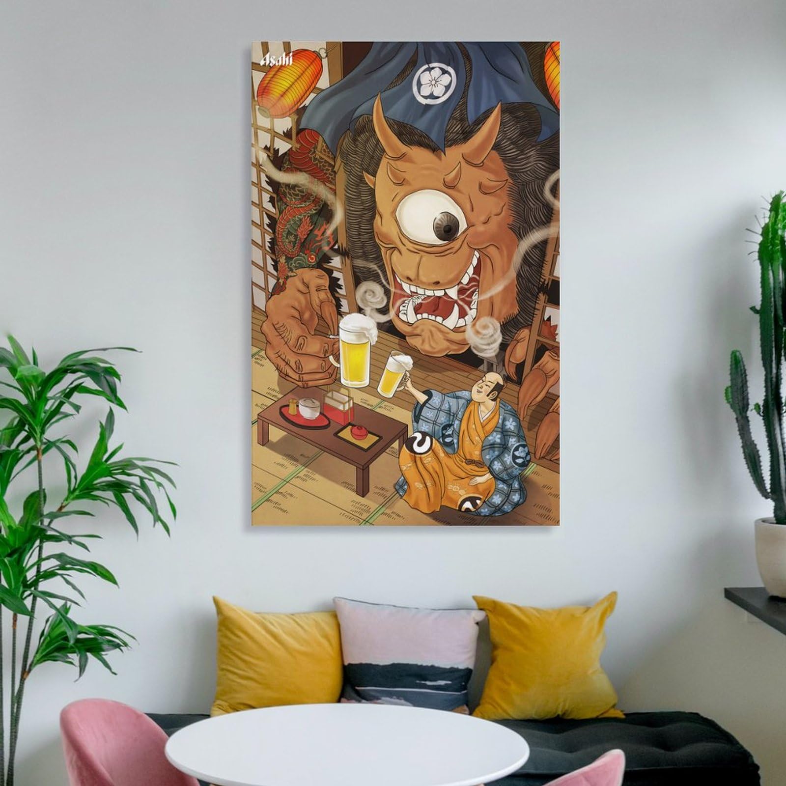 Amazon.com: Vintage Japanese Beer Poster - Demon Beer Izakaya