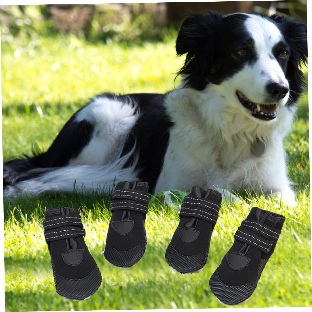 Supvox 8stücke Winter-warm Pet Dog Schuhe wasserdichte Und rutschfeste Boots Mit Reflektoren Für Kleine Mittlere Hunde Für Und Pfotenschutz