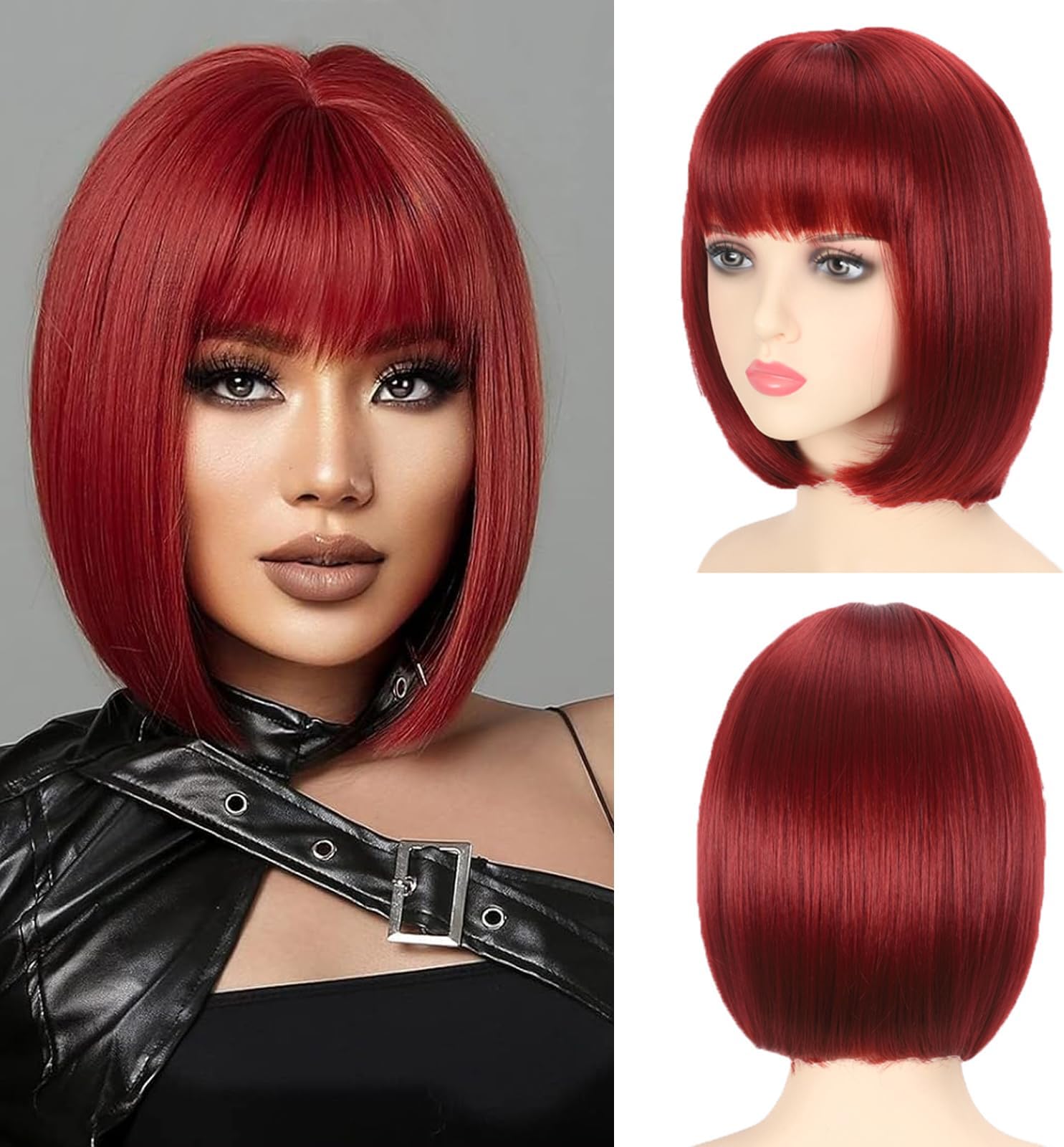 OneDor Women's 14 Inch Straight Short Bob Wig Synthetic Full Hair Wigs Rl5 27 OneDor Women's 14 Inch Straight Short Bob Wig Synthetic Full Hair Wigs Rl5 27