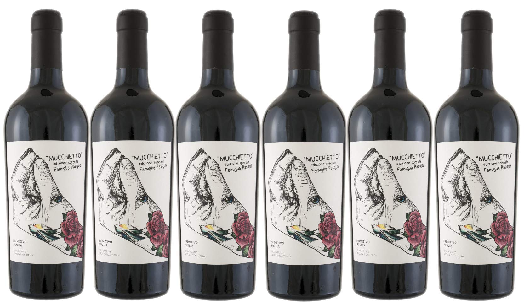 6 x Primitivo IGT 2018 "Mucchietto" Pasqua 0,75