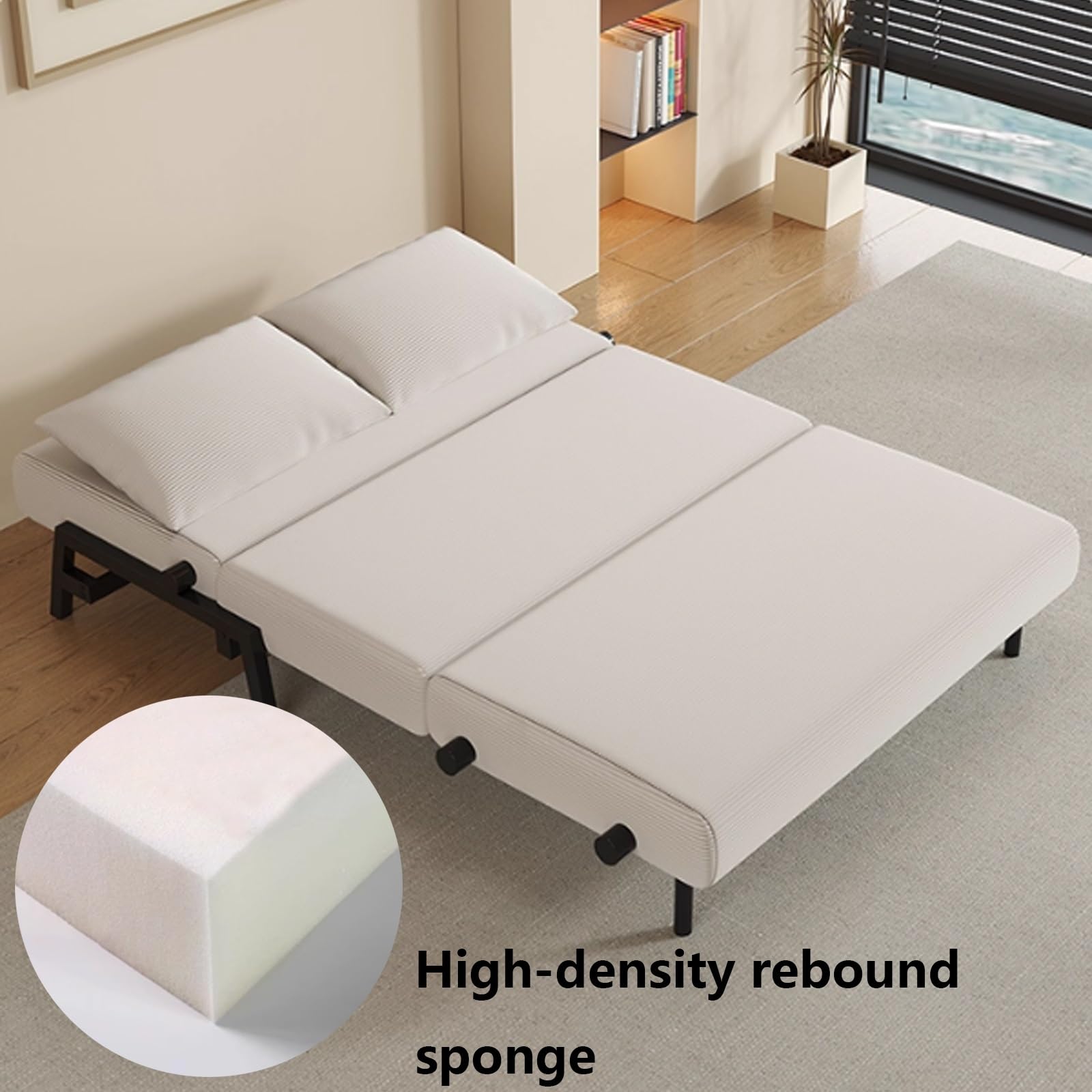 Divano Letto Trasformabile 2 In 1 Poltrona Letto Singolo Convertibile