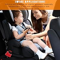 Vista 5 de 2 soportes para hebilla de cinturón de seguridad de automóvil, refuerzo de hebilla de cinturón de seguridad de silicona, fácil acceso a la hebilla