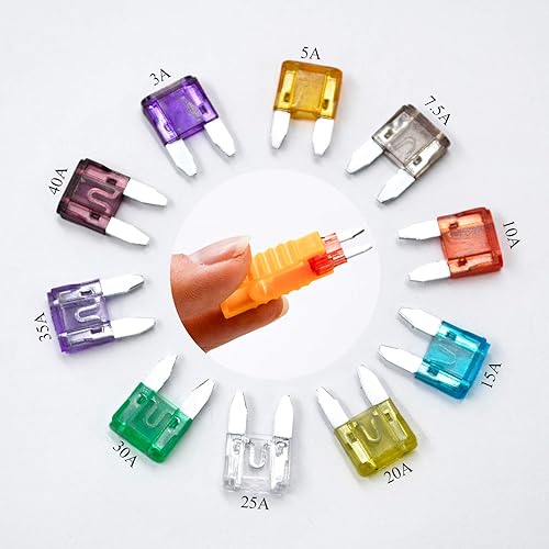 Miniatura 6 de 145 fusibles de repuesto para coche, barco, camión, SUV, automotriz, 3A, 5A, 7.5A, 10A, 15A, 20A, 25A, 30A, 35A, 40A