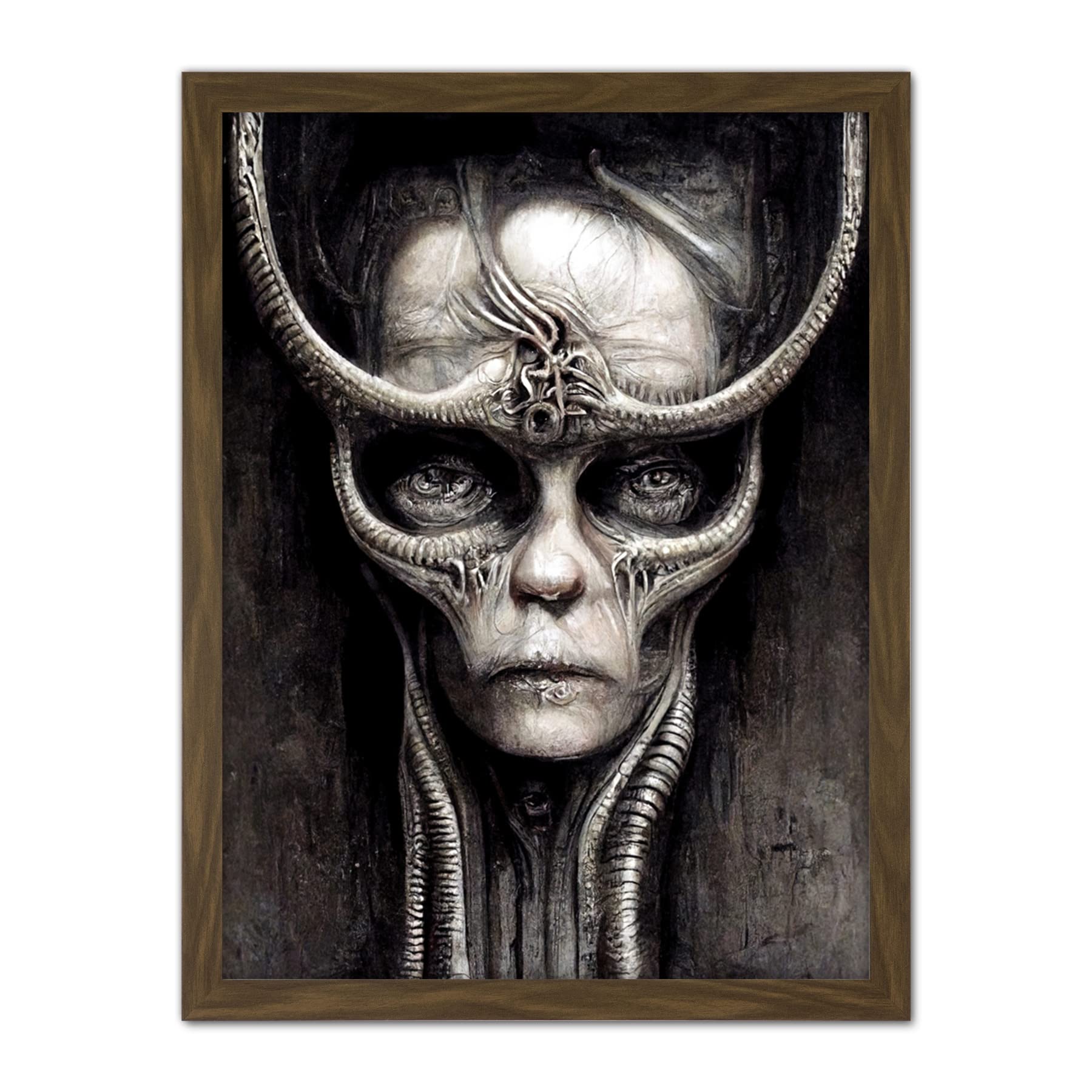 Doppelganger33 LTD Gothic Fantasy Alien Art Artwork Framed Wall Art Print 18X24 Inch