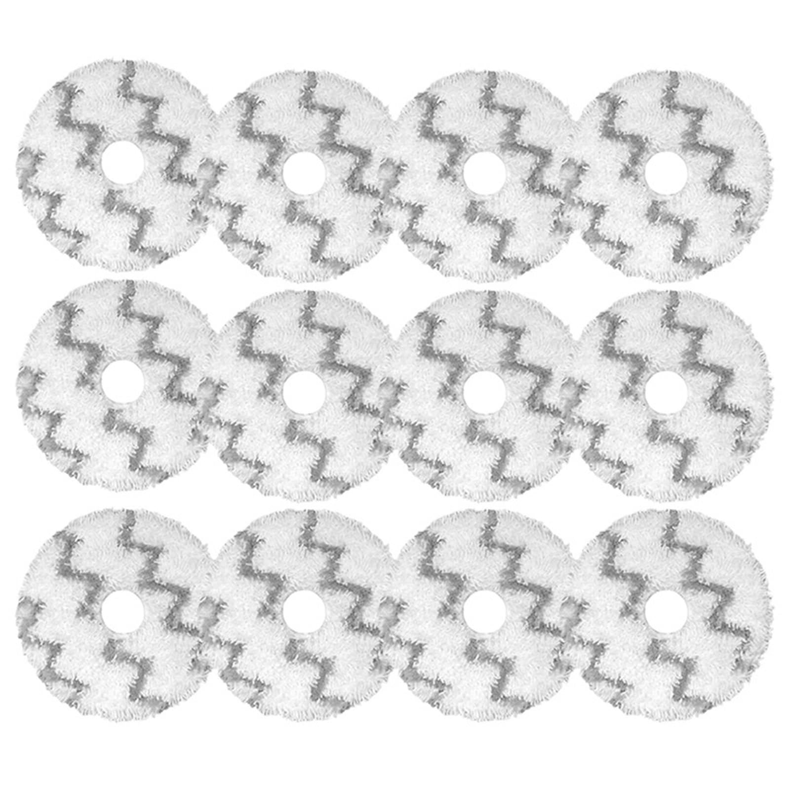 Genterun 12 Pcs Replacement Mop Cloth, Compatible For Xiaomi, Compatible For Roidmi, Eva Self-Cleaning Emptying Robot Vacuum Sdj06rm Spare Parts Mop Rags Fit Accessories(12 Pcs)
