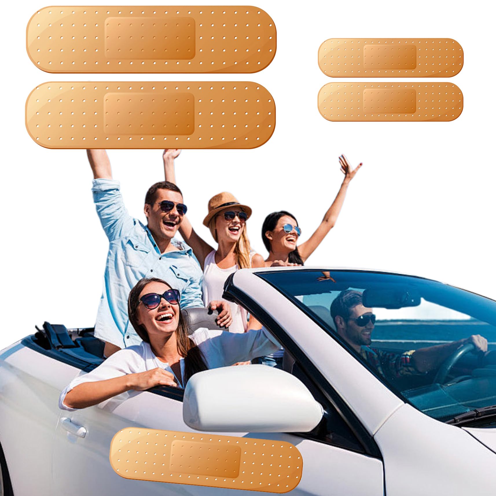 Adesivi Magnetici Per Graffi Auto: Set Di 4 Decorazioni Divertenti, Facili Da Applicare E Rimuovere, Ideali Per Nascondere Ammaccature E Personalizzare
