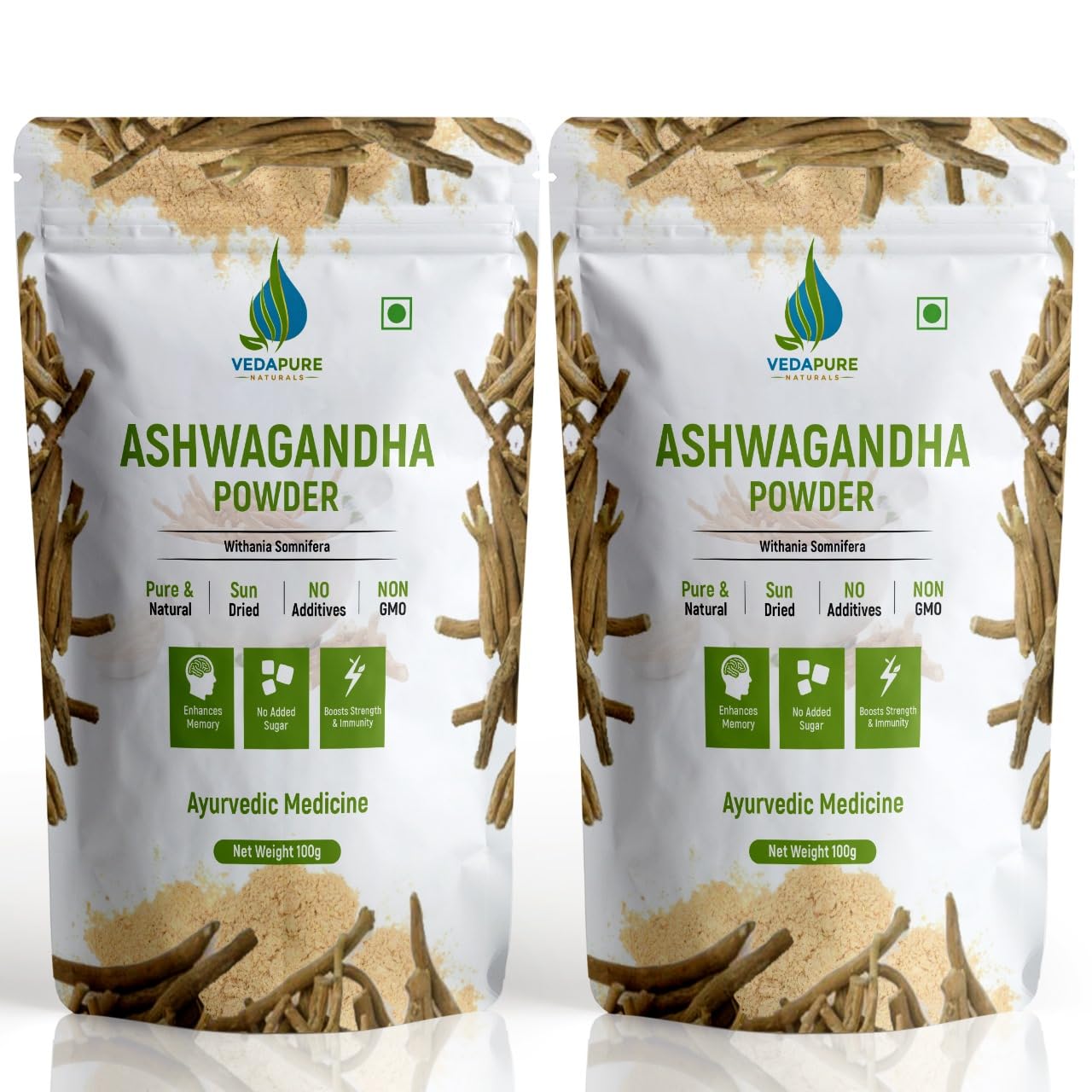 Vedapure Ashwagandha Powder | Aswagandha for stress relief & anxiety relief | Supports Strength, Stamina & Energy | 100 Gm (Pack of 1) — Amazon image 10