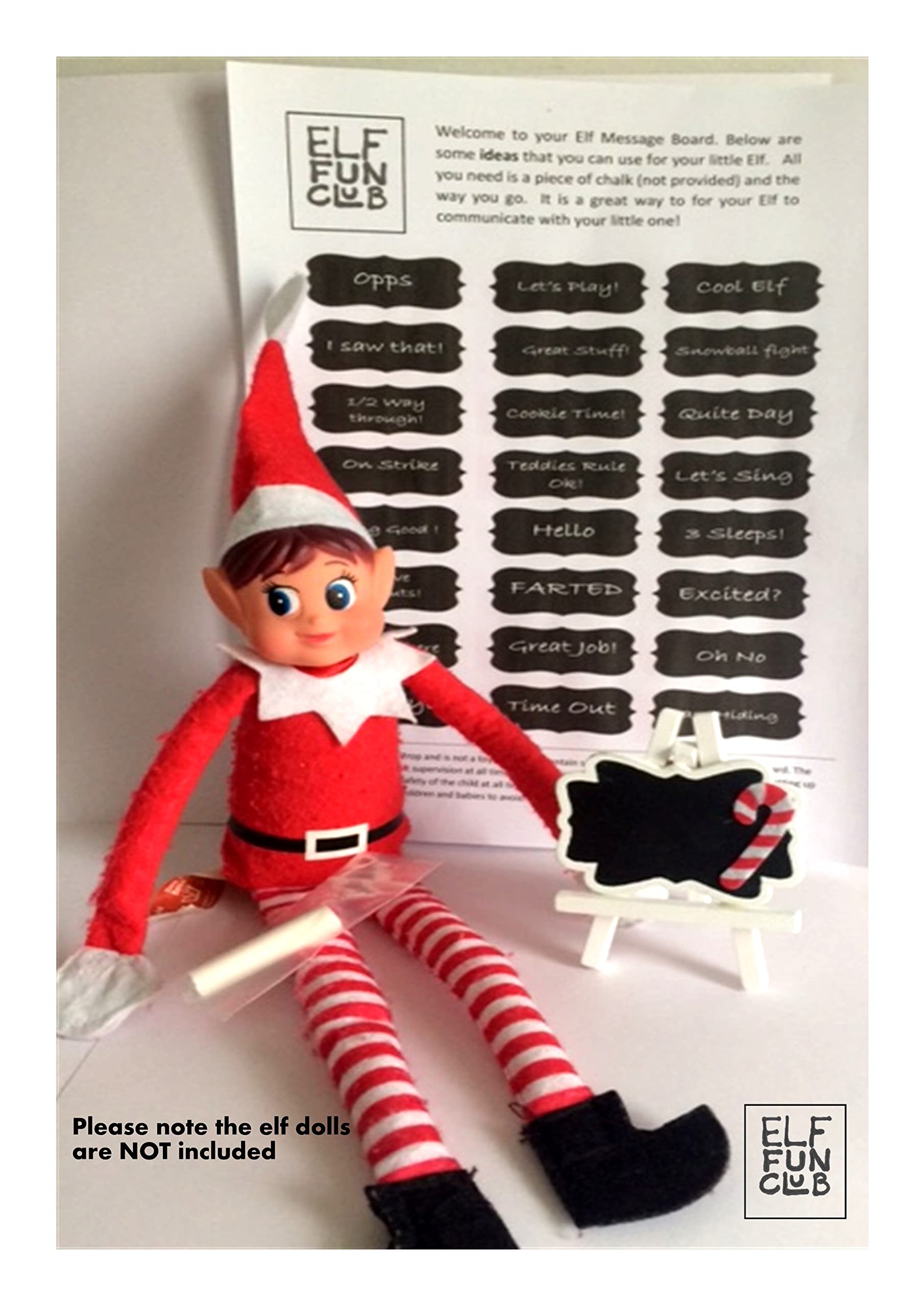 Elf Message Board Prop Accessories Props Ideas Joke Christmas Decoration