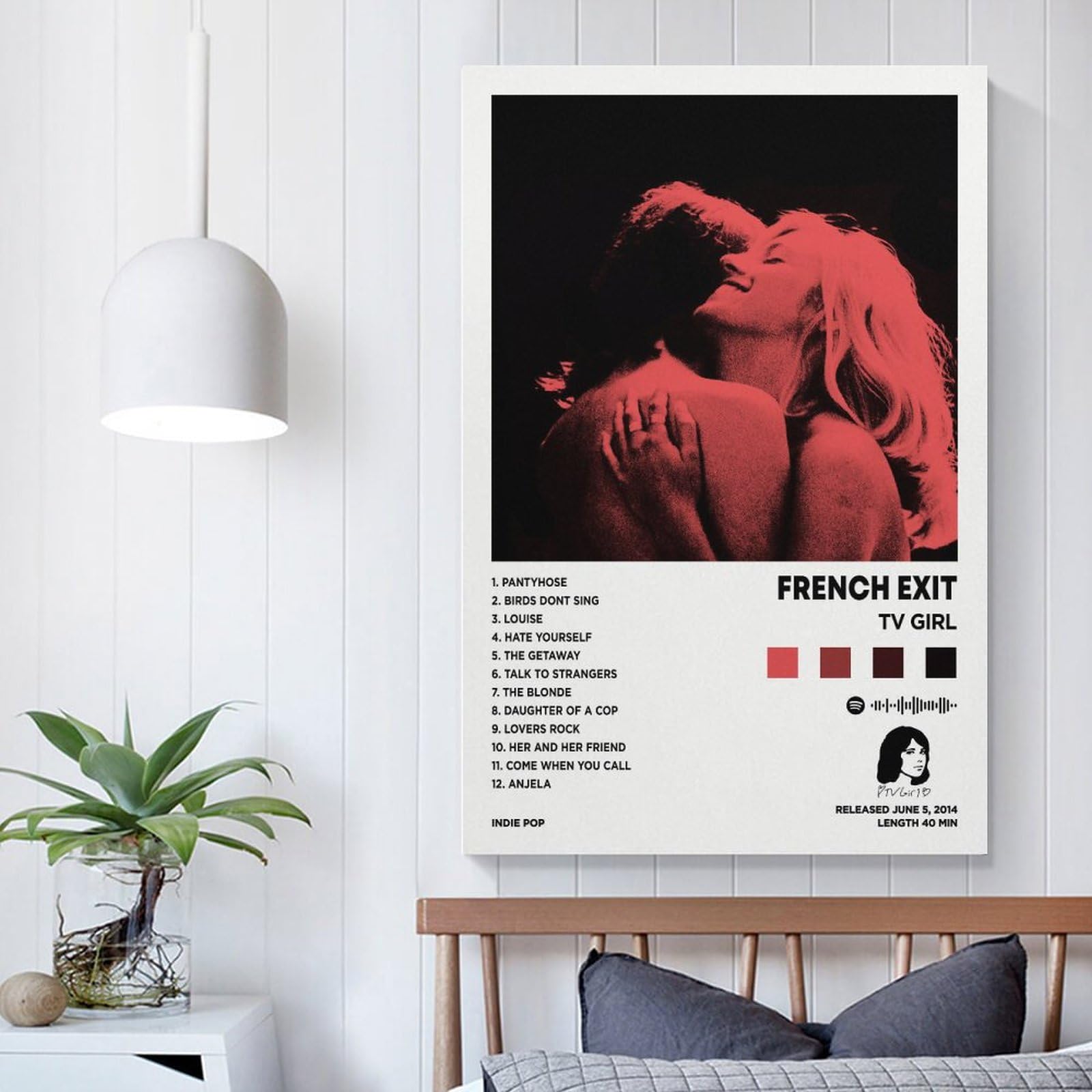 Amazon.com: DIDIDO TV Girl French Exit Album Cover Canvas Posters