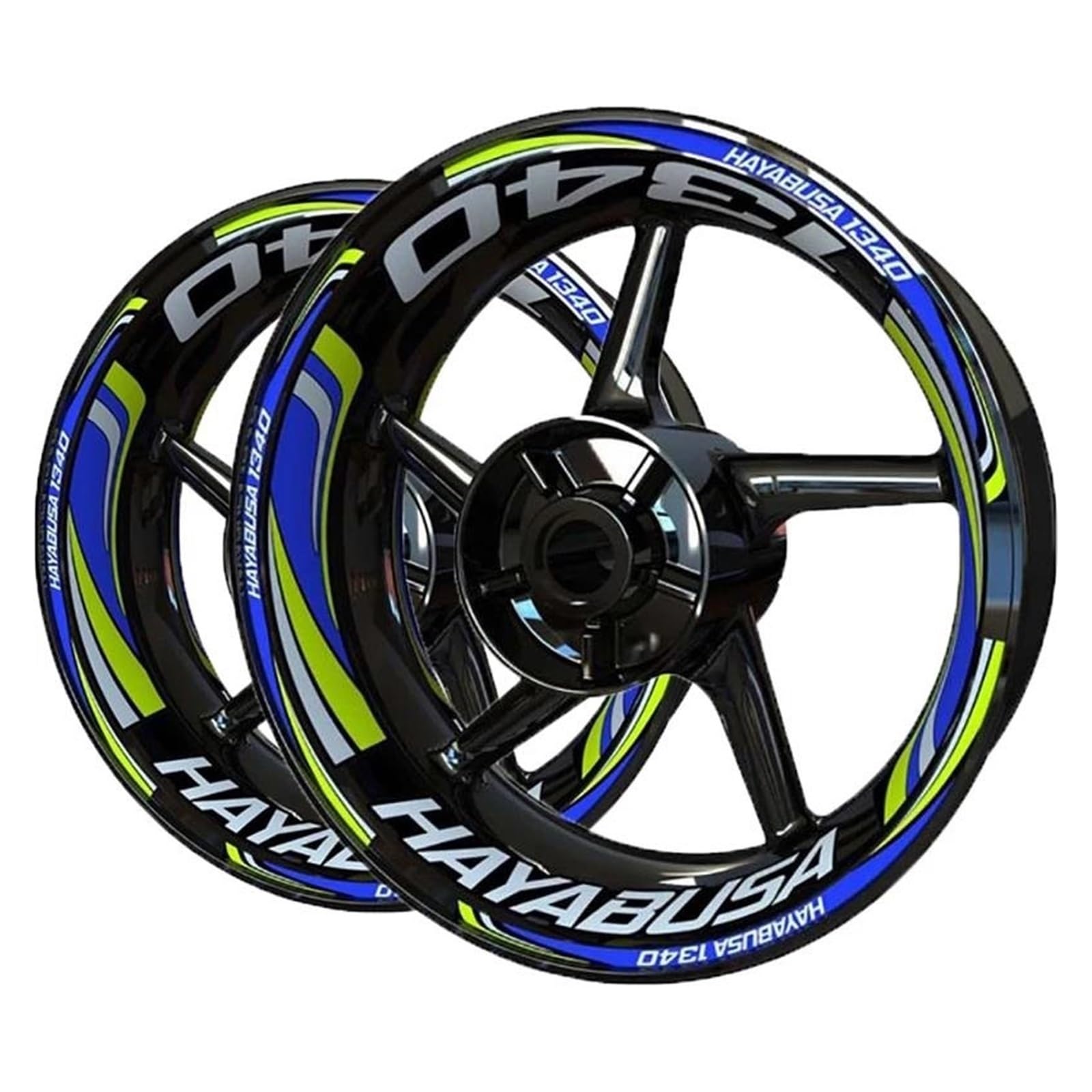 Motorcycle Wheel Stickers Reflective Decals Rims for Suzuki for Hayabusa 1340