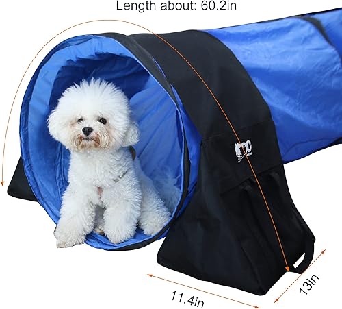 Miniatura 5 de Paquete de 2 sacos de arena para túnel de agilidad para perros, equipo de agilidad para perros, entrenamiento de agilidad para perros (sacos de