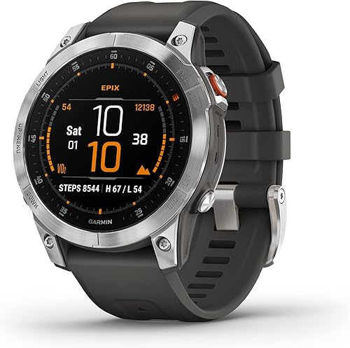Garmin Epix Gen 2, reloj inteligente activo de alta calidad, características de salud y bienestar, pantalla AMOLED con pantalla táctil, reloj de