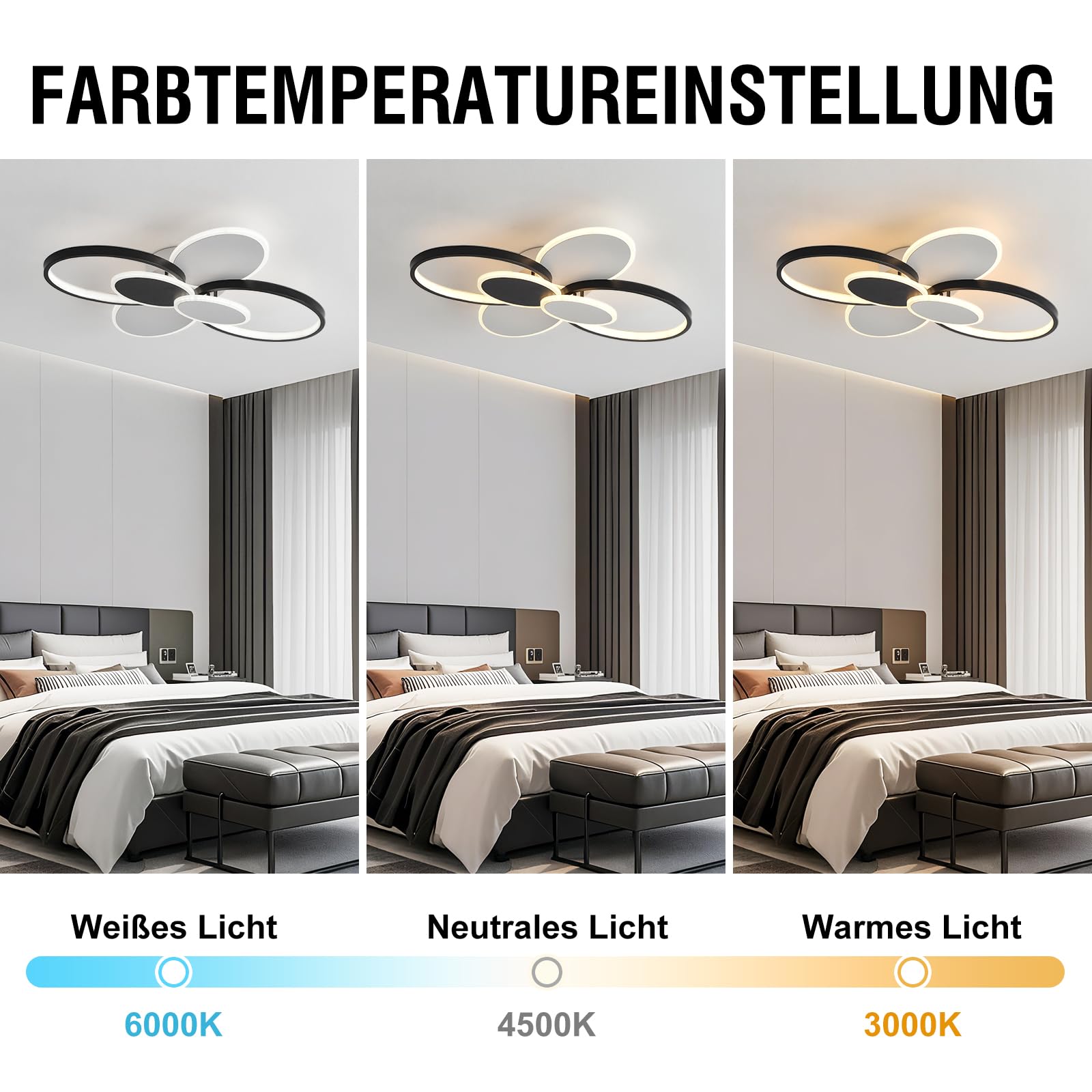 Moderna Dimmerabile Plafoniera LED, 62CM Lampada da Soffitto Moderna ovale, funzione di memoria, timer, Plafoniera Moderna Rotondo Acrilico con Telecomando, per Soggiorno, Camera