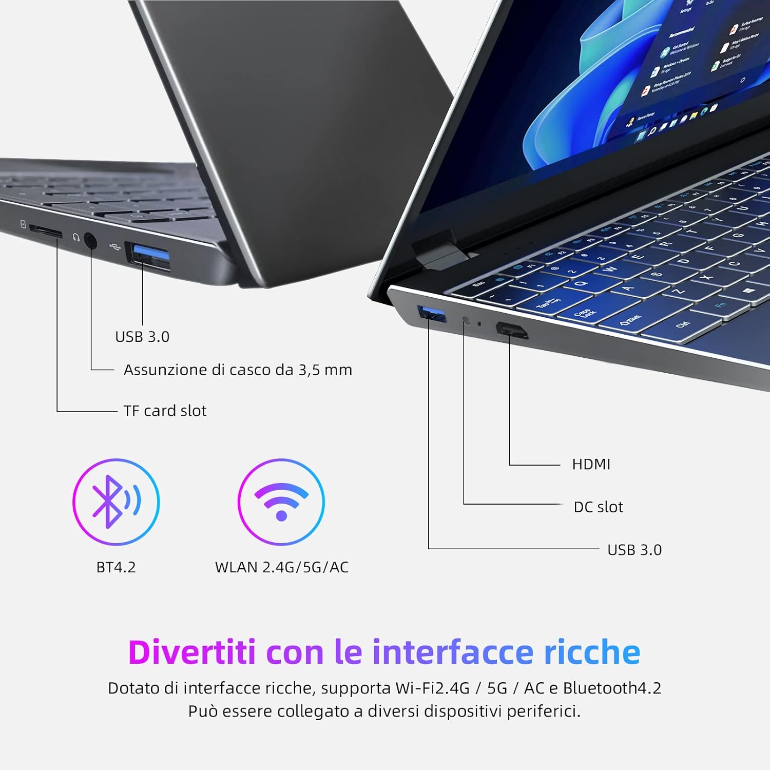 Morostron Computer Portatile 15,6 Pc Portatile Windows 11, 16GB RAM 256GB SSD, Processore Intel N5095,display FHD, tastiera retroilluminata, lettore impronte digitali, corpo in metallo